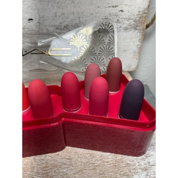 Mac Cosmetics Powder Kiss Lip Vault x 12 HOLIDAY COLLECTION - Picture 7 of 16